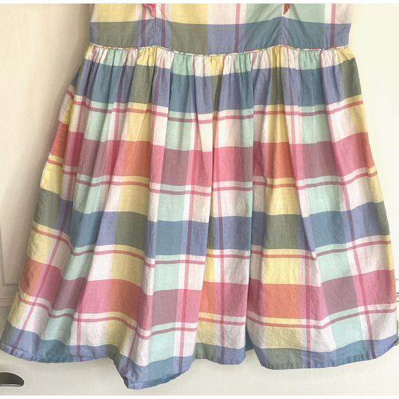 Tommy Bahama Ruffle Party Dress Girls Sz 7 100% Cotton Lined Preppy Classic - Picture 4 of 16